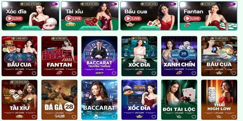 Giới thiệu về sảnh game casino LULU88