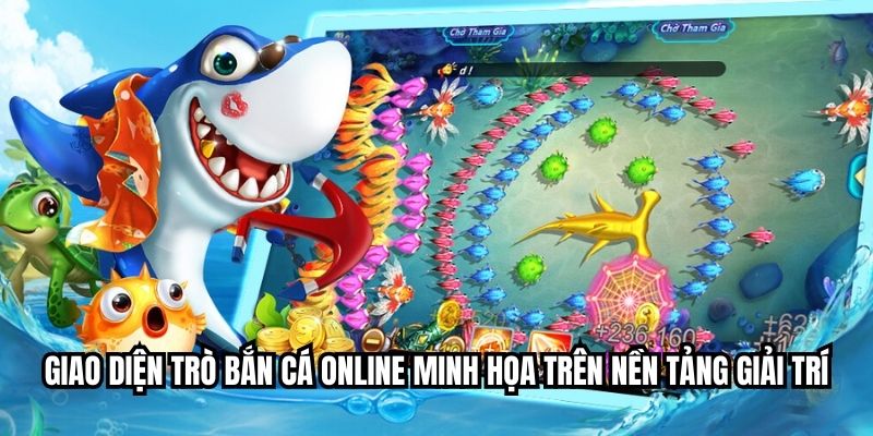 Giao diện trò bắn cá online minh họa trên nền tảng giải trí